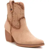 Refresh Refreshtil kvinder. 17251802-BEIGE Ankelstøvler i læder 172518 beige (39), 5-8 cm, Lynlås, Casual