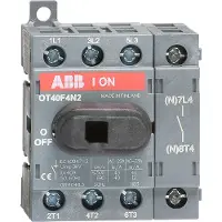 ABB OT40F4N2, Ledningsadskiller, Grå, 4P, IP20, 48 mm, 56 mm