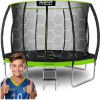 Neo-Sport 14 pėdų / 435 cm profiliuotas sodo batutas su vidiniu tinklu „“
