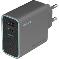 Cuktech CUKAD653EUGR 65W GaN Wall Charger 2 x USB-C 1 x USB-A - Grey