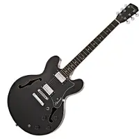 Hartwood Revival Semiakustisk Guitar Jet Black
