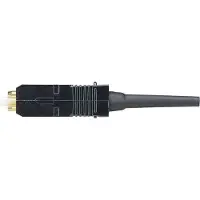 Panduit OptiCam - Netværk-konnektor - SC2 multi-tilstand (han) - fiberoptik - 0.9 mm - OM2 - sort