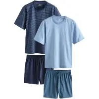 Next Pyjamas kort opal / lyseblå / mørkeblå