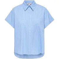 ONLY Bluse 'ONLKeri' lyseblå / grå / hvid