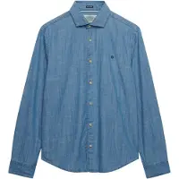 Superdry Essentials Chambray Skjorte Med Lange ærmer
