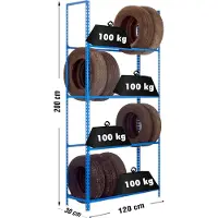 Simonauto Autoclick Megaplus 4/300 Metalhylde 2000x1200x300 Mm