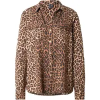 Vero Moda Bluse 'VMBUMPY' brun / lysebrun / mørkebrun