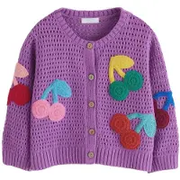 Next Cardigan gul / grøn / mørkelilla / lyserød