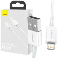 Baseus Superior Series Lightning Kabel - 0.25m - Hvid