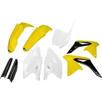 Ufo Suzuki Rmz 250 2010-2018 Sukit416f-999w Fork Protectors & Plastikkit