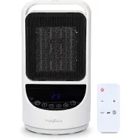 Nedis SmartLife Keramisk PTC Varmeblæser | Wi-Fi | 1500 W | 2 Varmeindstillinger | Svingning | Display | 10 - 49 C | Android / IOS