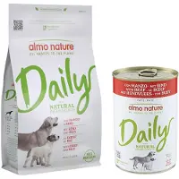 Almo nature Daily all Breeds Okse & Ris - Økonomipakke: 2 x 1,2 kg