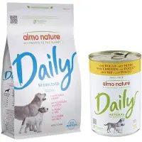 Almo nature Daily Sterilised all Breeds Gris & Ris - Økonomipakke: 2 x 1,2 kg