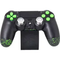 Sony King Controller Black / Green LED - Original Modified (PS4) (M3)