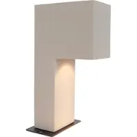 QAZQA Moderne udendørs pullert grå 35 cm IP44 - Pompei
