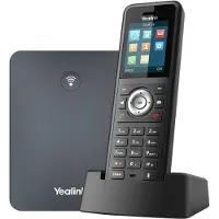 Yealink W79P - Ledningsfri VoIP telefon - med Bluetooth interface med opkalds-ID - IP-DECT - 3-vejs opkaldskapacitet - SIP, SIP v2, VQ-RTCPXR, RTCP-XR - sort, klassisk grå