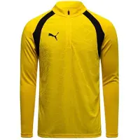 Puma Træningstrøje teamLIGA26 1/4 Lynlås - Gul/Sort, størrelse X-Small