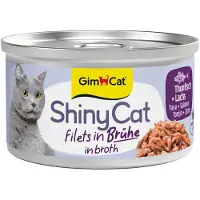 GimCat ShinyCat Filets in Broth - Tun + Laks