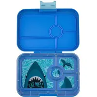 Yumbox Madkasse m. 4 Rum - Bento Tapas - 993 ml - True Blue m. H - - OneSize - Madkasse