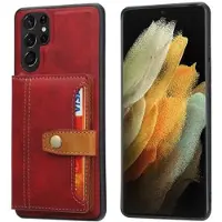 Mtp Products Samsung Galaxy S26 Ultra Retro Style Cover med Pung - Rød