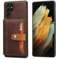 Mtp Products Samsung Galaxy S26 Ultra Retro Style Cover med Pung - Brun