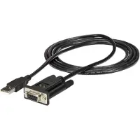 StarTech.com ICUSB232FTN USB to Serial RS232 Adapter - DB9 Serial DCE Adapter Cable with FTDI - Null Modem