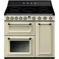 Smeg Victoria Tr93ibl2 90cm Glaskeramisk Komfur Med Ovn 5 Blus
