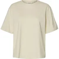 Selected Ada Linen Blend T-shirt Med Korte ærmer