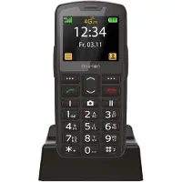 Beafon SL260 LTE - 4G, Silver Line, mobiltelefon med stor knap, sølvsort