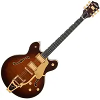 Gretsch Broadkaster LX Figured Center Block with String-Thru Bigsby and Gold Hardware Havana Burst