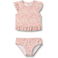 Wheat Bikini - Alma - UV40+ - Powder Flowers and Seashells - - 4 år (104) - Bikini