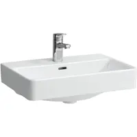 Laufen PRO håndvask 55 x 38 cm kompakt med 1 hanehul til nedfældning