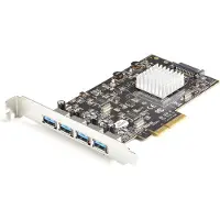 StarTech.com Startech 4-Port USB PCIe Card - 10Gbps USB 3.1/3.2 Gen 2 Type-A PCI Express Expansion Card - 2 Controllers - 4xUSB - Windows/Mac/Linux - USB-adapter - PCIe 3.0 x4 - USB 3.1 Gen 2 x 4