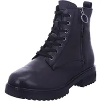 Caprice Bootie, black, made of Leather with Block heel, Size 36