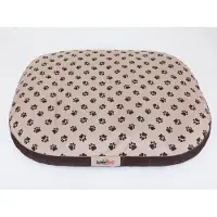 HOBBYDOG Mattress Oval - Beige with feet XXL