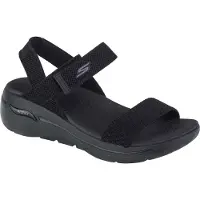 SKECHERS Skecherstil kvinder. 140264 Sandaler Go Walk Arch Fit - Polished sort (41), Fast, Velcro, Casual