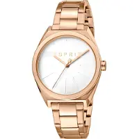 Esprit Dameur ES1L056M0065 Hvid/Rosaguldtonet stål Ø34 mm