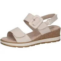 Caprice Heeled sandal, white, made of Leather without heel, Size 36