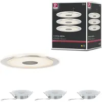 Paulmann 925.43, Indbygget lysplade, 3 pære(r ), LED, 18 W, 3000 K, Aluminium