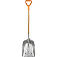 Fiskars 1001637, Kornskovl, Aluminium, Polypropylen (PP), Aluminium, Træ, Firkant, D-formet, 1,4 kg