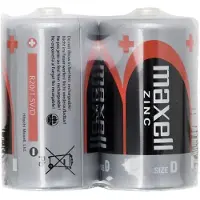 Maxell R20/D zink-kul-batterier - 2 stk. - Bulk