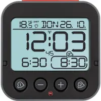 TFA-Dostmann Bingo 2.0, Digital alarmur, Firkant, Sort, Plast, -10 - 50 °C, Knapper