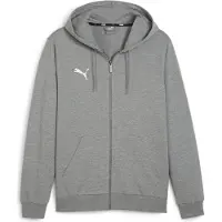Puma Hættetrøje teamGOAL Casuals Full Zip - Grå/Hvid, størrelse 3XL