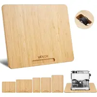 Vevor Hvidevareskyder, Mellem 13 x 16 tommer, Rullende glidende bakke med gummihjul og hult håndtag, Nem at rengøre, Hvidevarerullebakke til Kaffemaskine, Køkkenbordplade, Naturtræ