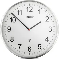 Mebus 19411, Væg, Mechanical clock, Rund, Hvid, Metal, Moderne