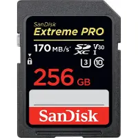 SanDisk Extreme Pro - Flashhukommelseskort - 256 GB - Video Class V30 / UHS-I U3 / Class10 - SDXC UHS-I