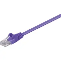 Wentronic goobay - Netværkskabel - RJ-45 (han) til RJ-45 (han) - 1.5 m - UTP - CAT 5e - formet, knastfri - lilla
