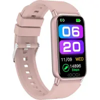 INF TK 72 Aktivitetsarmbånd med puls, søvnmonitor, IP68 Pink