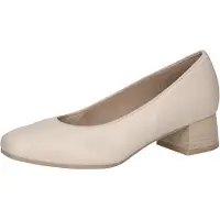 Caprice Pumps, beige, made of Leather with Block heel, Size 38.5
