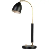 BELID Deluxe bordlampe sort, messing
